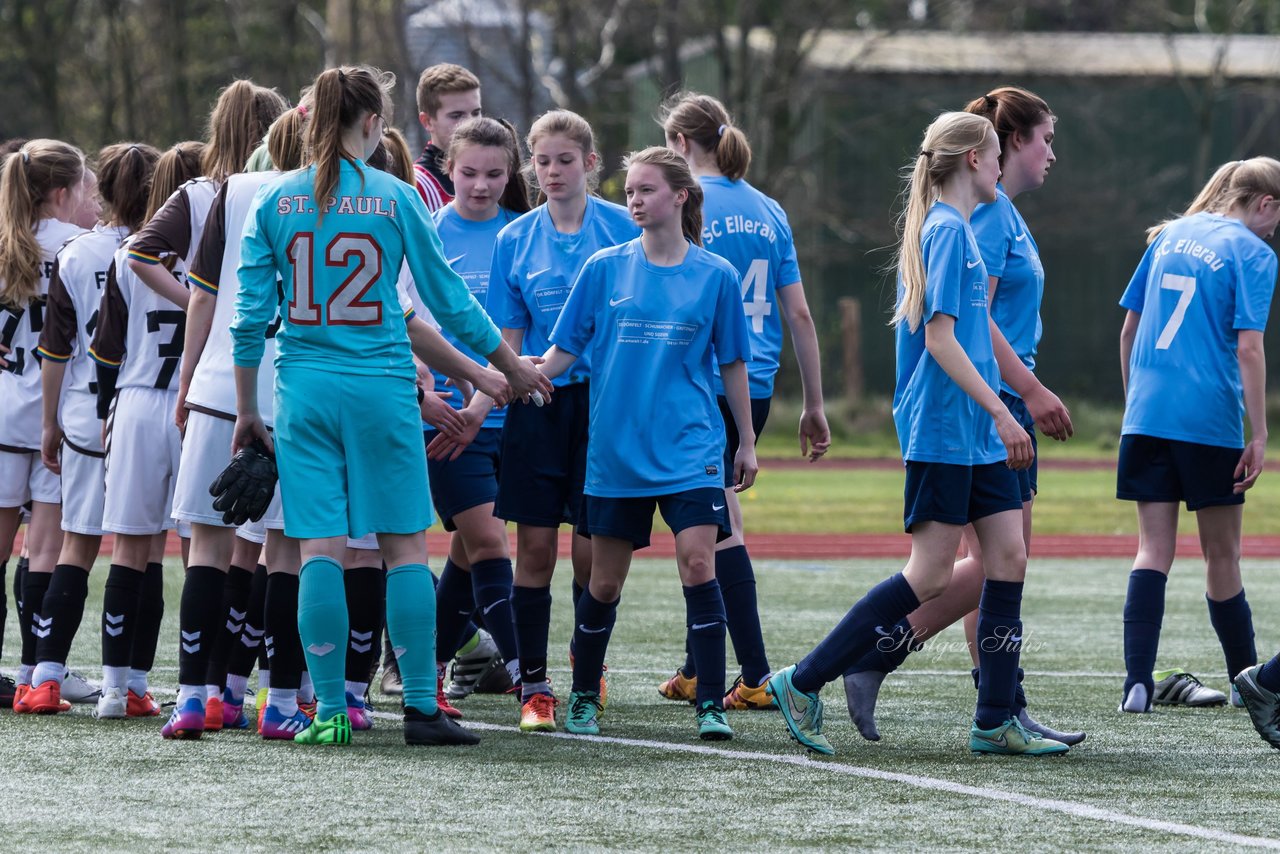 Bild 354 - B-Juniorinnen Ellerau - St. Pauli : Ergebnis: 1:1